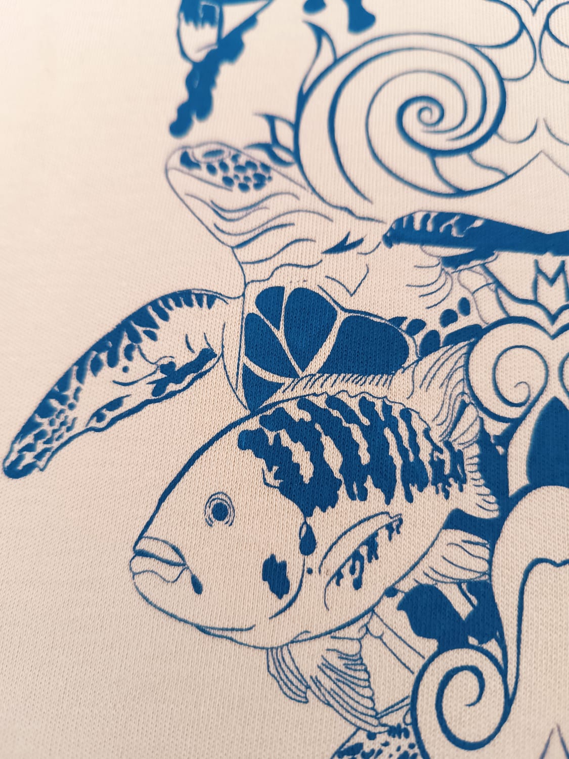 Camiseta infantil en algodón orgánico Aguas estilo Murciélago