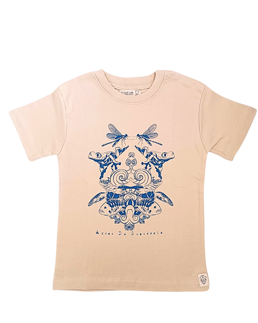Camiseta infantil en algodón orgánico Aguas  estilo clásico