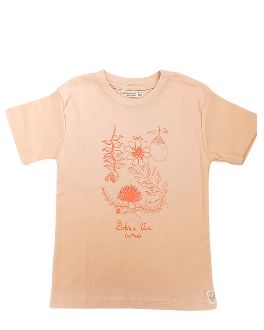 Camiseta INFANTIL en algodón orgánico Botanica Viva Estilo Clasico